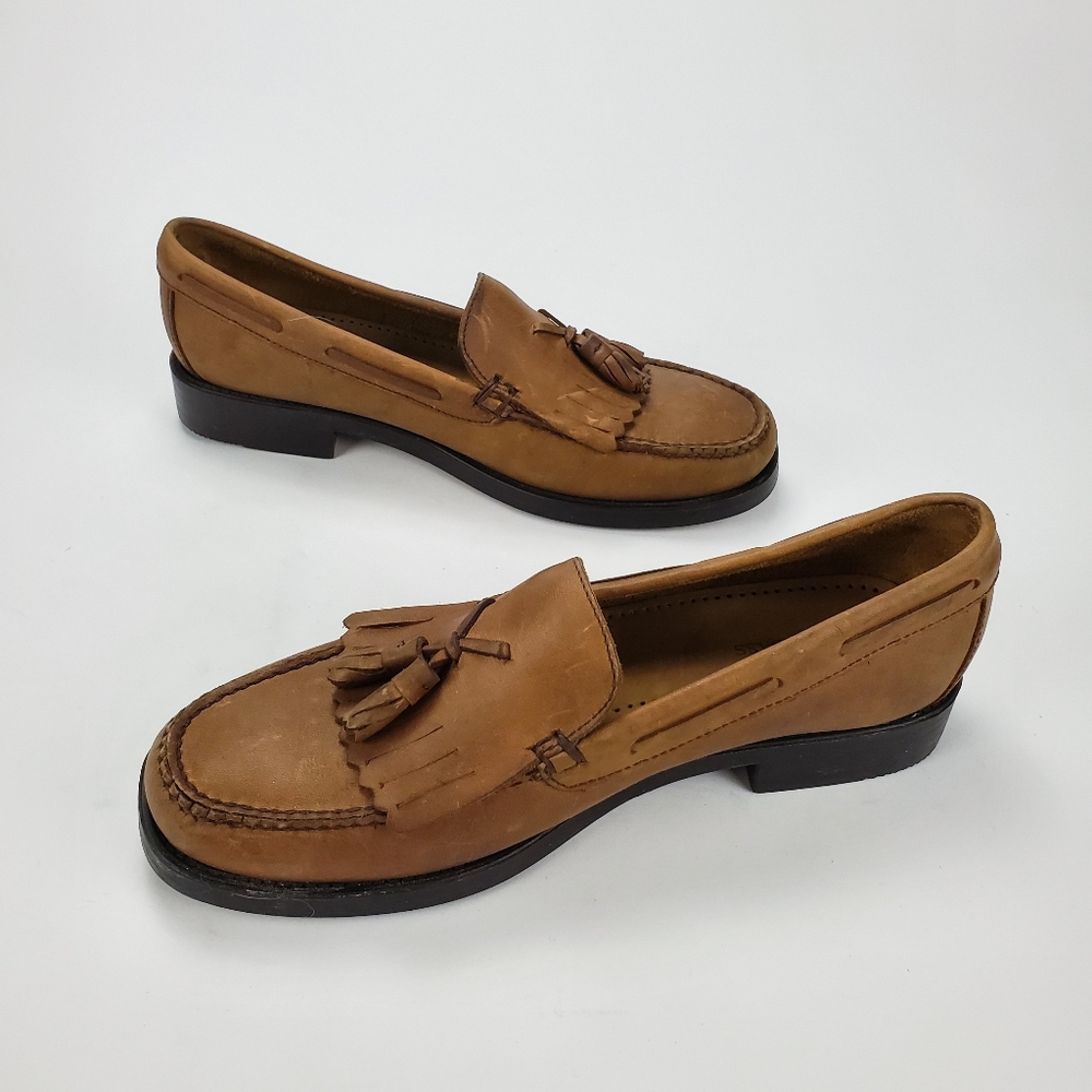 *Sale*Bass Weejuns Marietta II Tan Leather Loafers